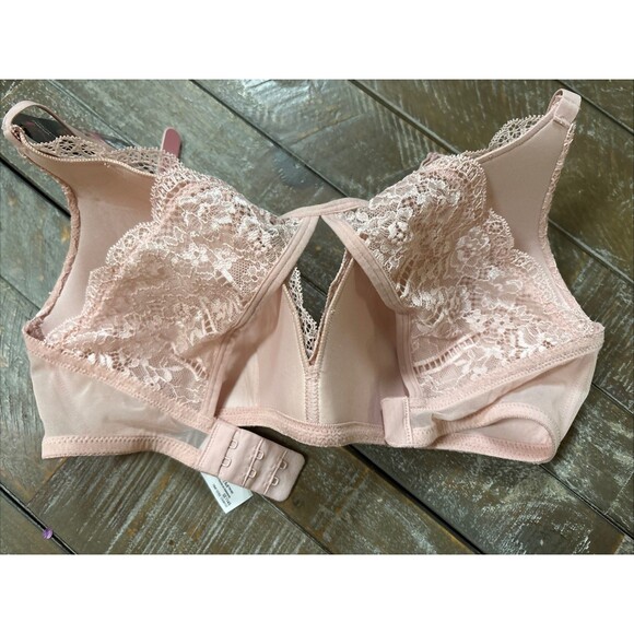 Maidenform Self Expressions 34D Wireless Bra Pink Lace High Back SE1145 NWT - Picture 3 of 4